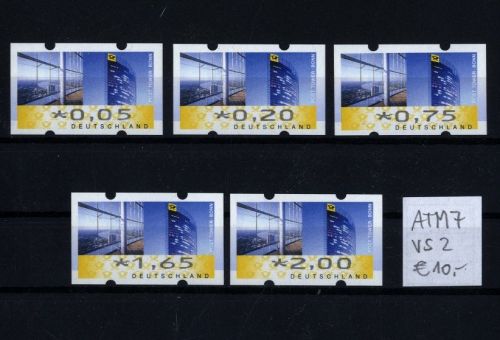 Bund ATM 7 VS2 - Automatenmarken Post Tower 2011 postfrisch
