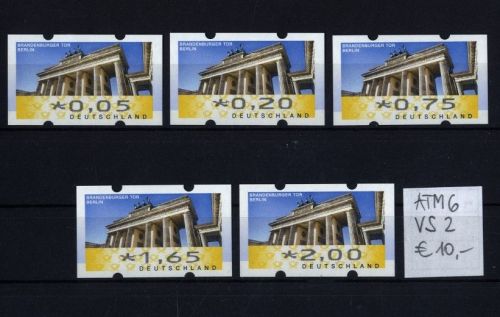 Bund ATM 6 VS2 - Automatenmarken Brandenburger Tor 2011 postfrisch