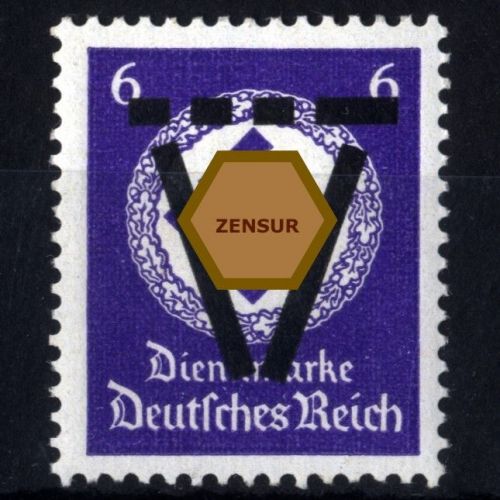 Lokalausgaben Saulgau MiNr. XVI postfrisch - Dienstmarke mit V-Aufdruck