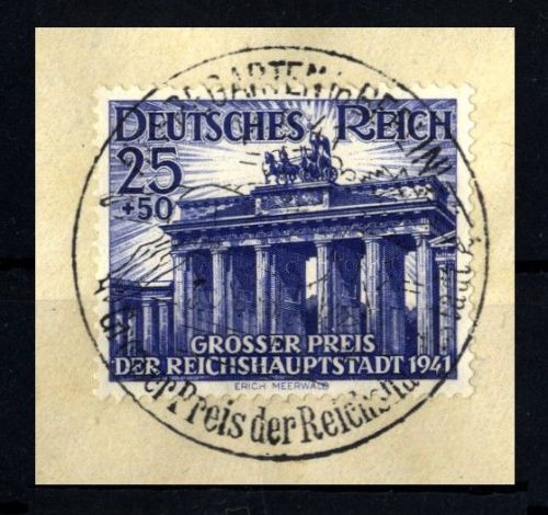 Deutsches Reich Nr. gestempelt 803 SST Großdeutscher Reichstag - Berlin-Hoppegarten