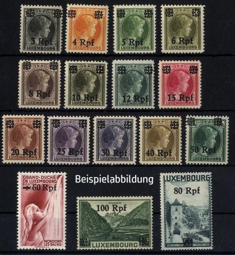 Deutsche Besetzung Luxemburg MiNr. 17-32 postfrisch