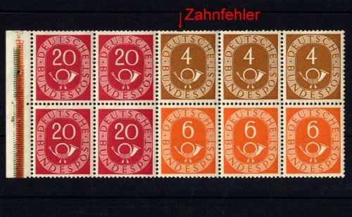 Bund Posthorn Heftchenblatt H-Bl. 2 RLV VI a postfrisch