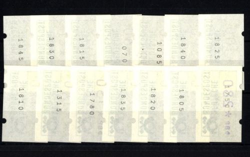 Bund, ATM 1.1 Schaltersatz VS1 / TS1 komplett mit Zählnummern