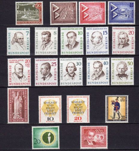 Berlin, Jahrgang 1957 postfrisch komplett