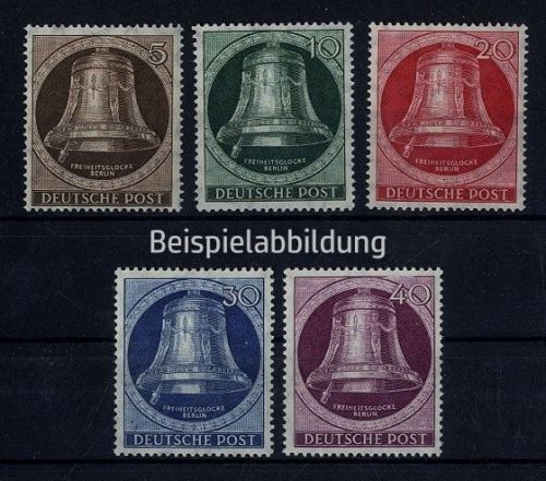 Berlin, Michel Nr. 75-79 postfrisch - Glocke Klöppel links