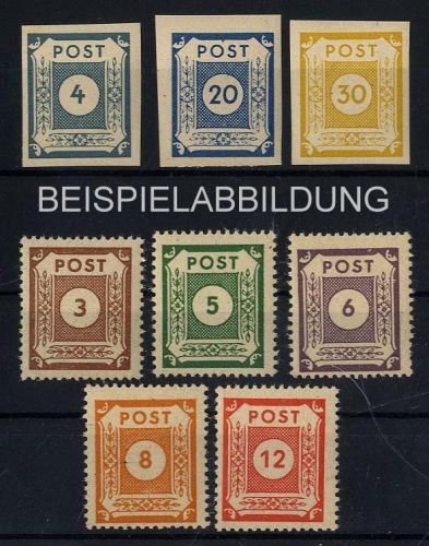 SBZ, Michel Nr. 53-55, 56-60 postfrisch - Freimarken Ziffern