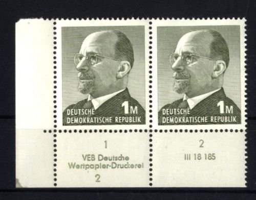 DDR, MiNr. 1481 Walter Ulbricht 1 M DV VEB 2 Druckvermerk postfrisch