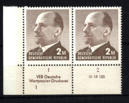 DDR, MiNr. 1482 Walter Ulbricht 2 M DV VEB 1 Druckvermerk postfrisch