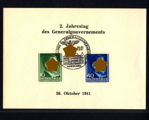 Sonderkarte zwei Jahre Generalgouvernement 26.10.1941 - WARSCHAU