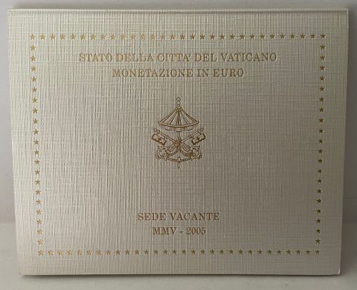 Vatikan Euro KMS 2005 Kursmünzensatz - Sede Vacante - SELTEN!