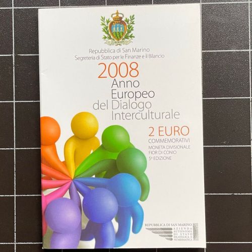 San Marino 2 Euro 2008 - Dialog Europa - Original im Blister OVP