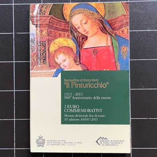 San Marino 2 Euro 2013 - Betto Betti Pinturicchio - Original im Blister OVP