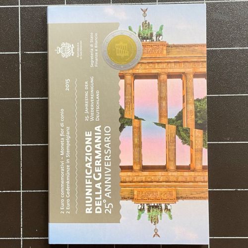 San Marino 2 Euro 2015 - 25 Jahre Wiedervereinigung - Original im Blister OVP