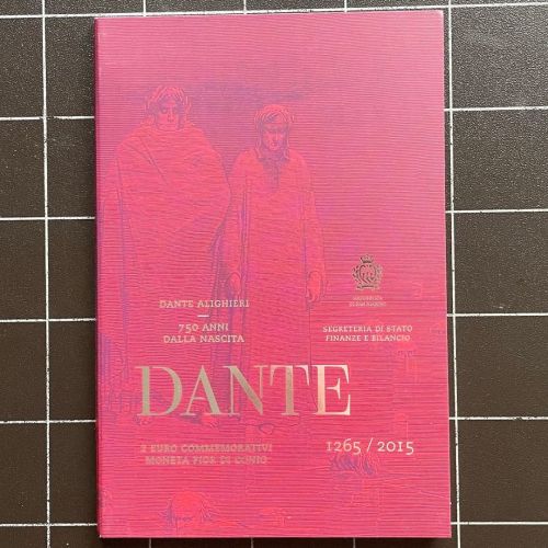 San Marino 2 Euro 2015 - Dante Aligheri - Original im Blister OVP