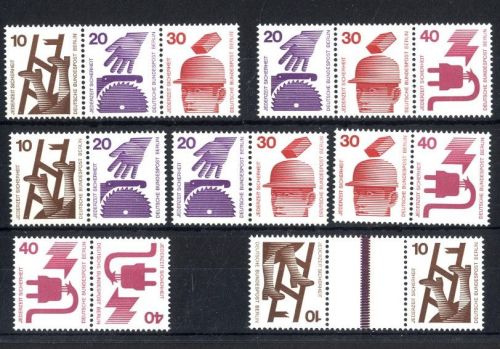 Berlin, Zusammendrucke W46-KZ5 aus MHB 8 postfrisch