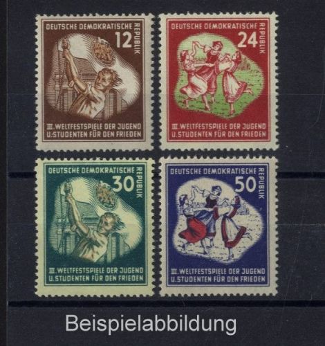DDR, MiNr. 289-292 postfrisch - Weltspiele der Jugend für den Frieden 1951