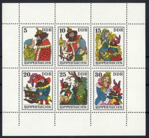 DDR 2187-2192 Kleinbogen postfrisch - Abart ndgz Unterrand nicht durchgezähnt