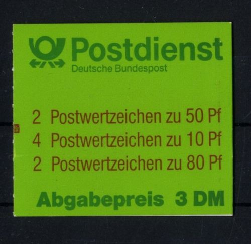 Bund, Markenheftchen MH 29 a mZ Zählbalken postfrisch - Sehenswürdigkeiten