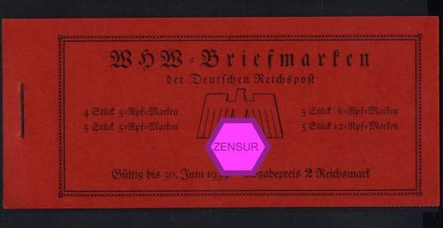 Deutsches Reich Markenheftchen MH 45.4.2 postfrisch - Winterhilfswerk 1939