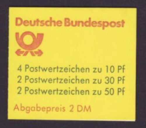 Bund, Markenheftchen MH 22 I postfrisch