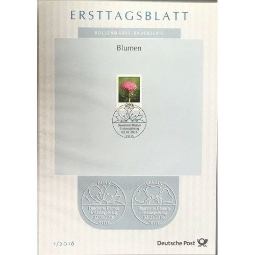 BRD / BUND ETB Erstagsbätter Sammlung Jahrgang 2016 komplett