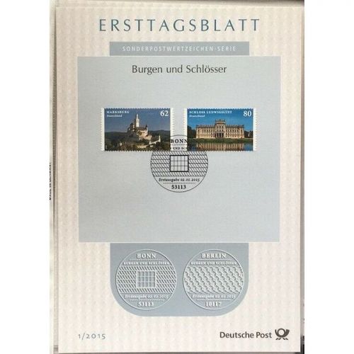 BRD / BUND ETB Erstagsbätter Sammlung Jahrgang 2015 komplett