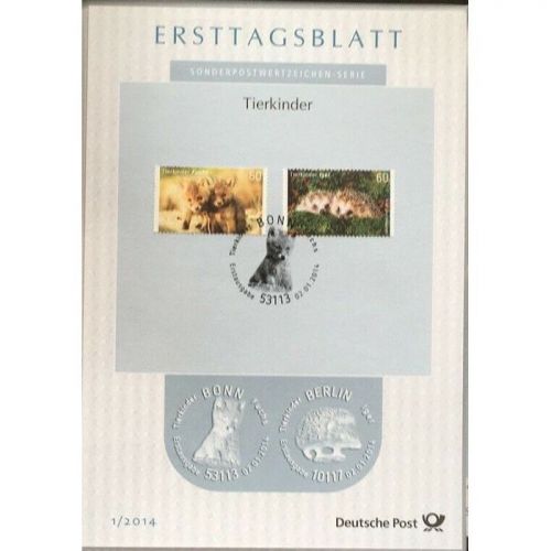 BRD / BUND ETB Erstagsbätter Sammlung Jahrgang 2014 komplett