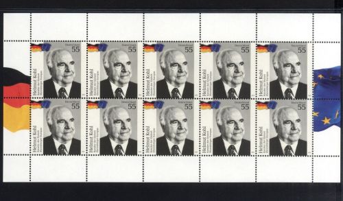 Bund, Michel Nr. 2960 postfrisch - 10er Bogen Kleinbogen - Helmut Kohl