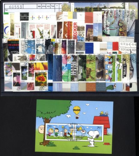 BUND Jahrgang 2018 gestempelt komplett ohne selbstklebende Briefmarken