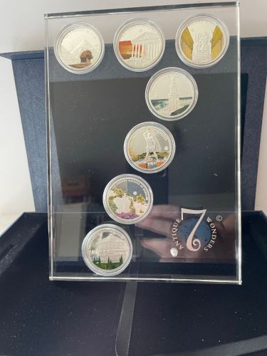 Palau 2009 - 7 x 1 Dollar - Die sieben 7 Weltwunder der Antike - Farbmünzen