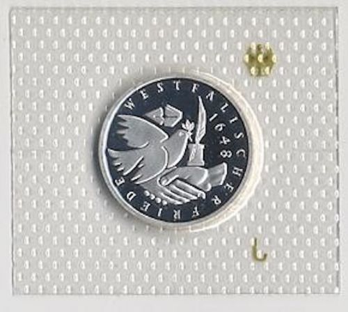 10 DM - Westfälischer Friede 1648 - 1998 PP - Prägestätte J