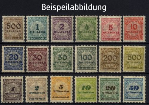 Deutsches Reich, Michel Nr. 313-330 A postfrisch - gezähnte Ausgaben komplett