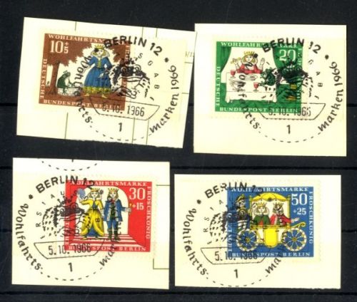 Berlin, Michel Nr. 295-298 gestempelt ESST Vollstempel - Froschkönig