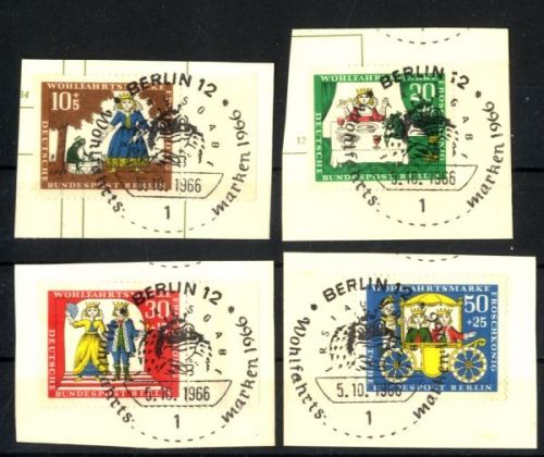 Berlin, Michel Nr. 295-298 gestempelt ESST Vollstempel - Froschkönig