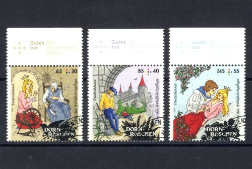 BRD / Bund 3132-3134 EVST Versandstelle Dornröschen - Grimms Märchen