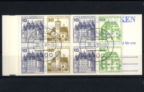 Berlin Markenheftchen MH 11 e gestempelt BERLIN 12 / 30.4.80 - Burgen & Schlösser