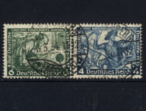 Deutsches Reich Zusammendruck W 47 gestempelt - Wagner aus MH 34