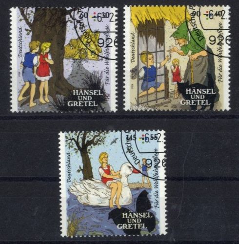 Bund Nr. 3056-3058 gestempelt EVST - Wohlfahrt Märchen: Hänsel und Gretel