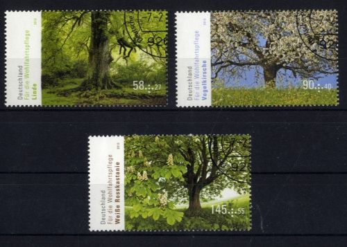 Bund, Nr. 2980-2982 gestempelt EVST Philatelie - Bäume 2012