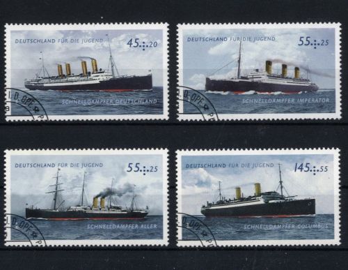 Bund, Nr. 2809-2812 gestempelt EVST Philatelie - Schnelldampfer
