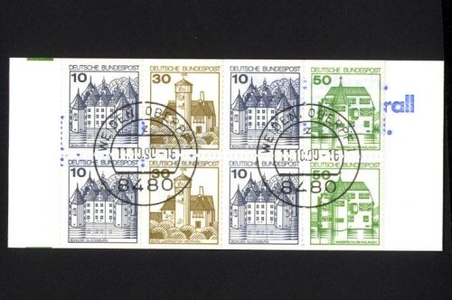 Bund, Markenheftchen MH 22 II Letterset gestempelt Vollstempel Weiden