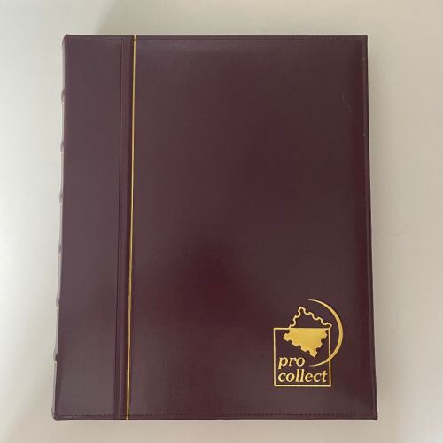 Deutsche Post pro collect Ringbinder Rot 20 schwarze Einsteckseiten 6 Streifen