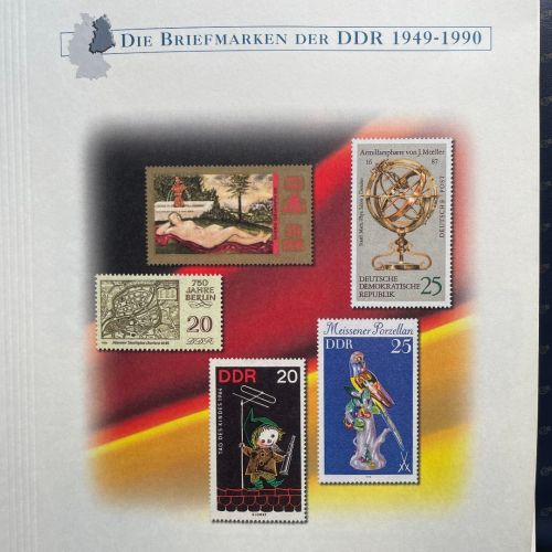 DDR Sammlung postfrisch - 1981-1990 komplett auf Borek Vordruck Ringbinder