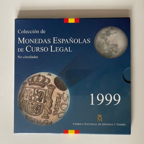 Spanien Kursmünzensatz KMS 1999 im original Folder (891 Peseta)