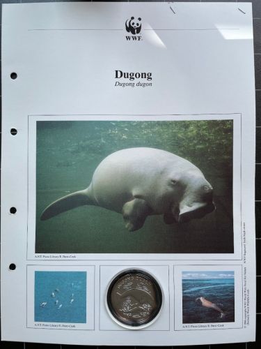 30 JAHRE WWF - Dugong 1994 Dugong Sehrhuh / Seeschwein - 999 SILBER / 20g