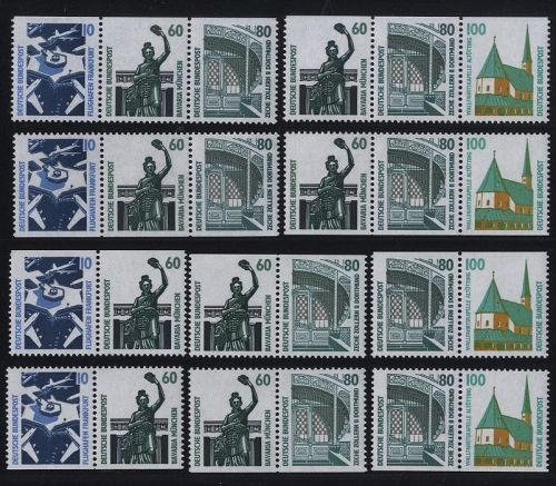 Bund, Zusammendruck W85-W94 postfrisch aus Markenheftchen 26, H-Bl. 31