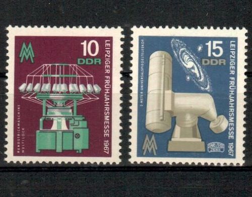 DDR, MiNr. 1254-1255 postfrisch - Leipziger Frühjahrsmesse 1967