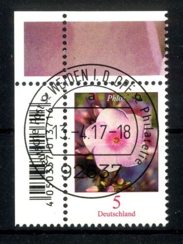 Bund Michel Nr. 3296 gestempelt Ecke Eckrand EVST WEIDEN Blume Phlox