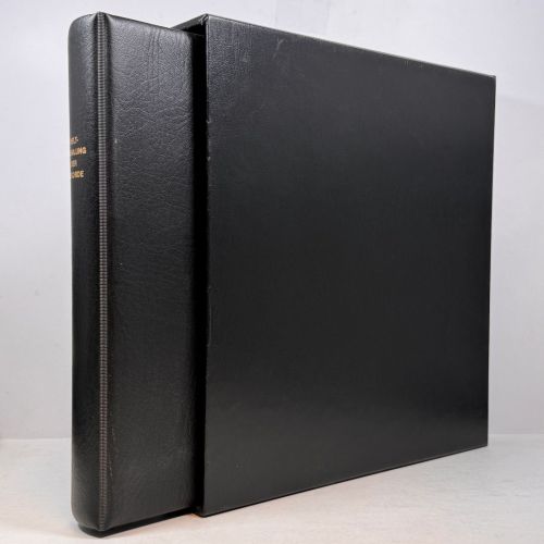 LINDNER Ringbinder Regular 1104 Schwarz + Kassette - Mit Aufdruck - gebraucht