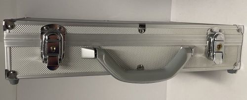 Alu-Münzkoffer silber - LEER - passend für Leuchtturm Cargo L6 Einlagen